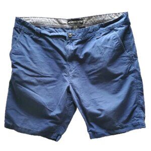 Authentic Twills Blue 100% Cotton Bermuda Shorts Men Size 40W Distressed